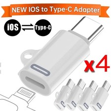 4x For iPhone 17/16/15Pro Plus Max Type-C Male to 8-Pin Female Adapter Converter