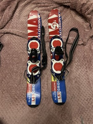 Salomon L61 Grom Snowblades Short Skis Adjustable 