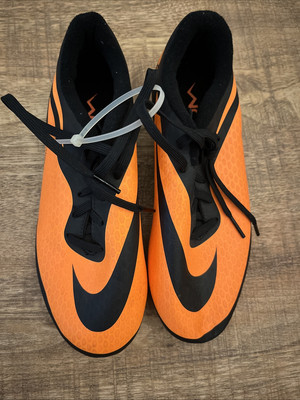 Nike Hypervenom Phade FG Soccer Cleats Orange Black 599809-008 Mens Size 3.5