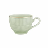 Seltmann Weiden Kaffeobertasse Amina Seladon Goldrand Kaffeetasse GrüN 250 Ml