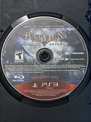 Batman: Arkham Asylum -GOTY Edition Greatest Hits(PS3, 2010)(DISC ONLY)(PS3-194)