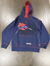 Disney Store Marvel Spider-Man Boy Pullover Hoodie Sweatshirt Size 10/12