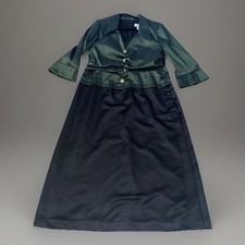 J. R. Nites Holiday Wedding Mother Of The Bride Formal Dress 18W Green Black