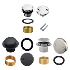 Bathtub Drain Tip Conversion Kit Assembly Portable Tip Toe Tub Drain Stopper