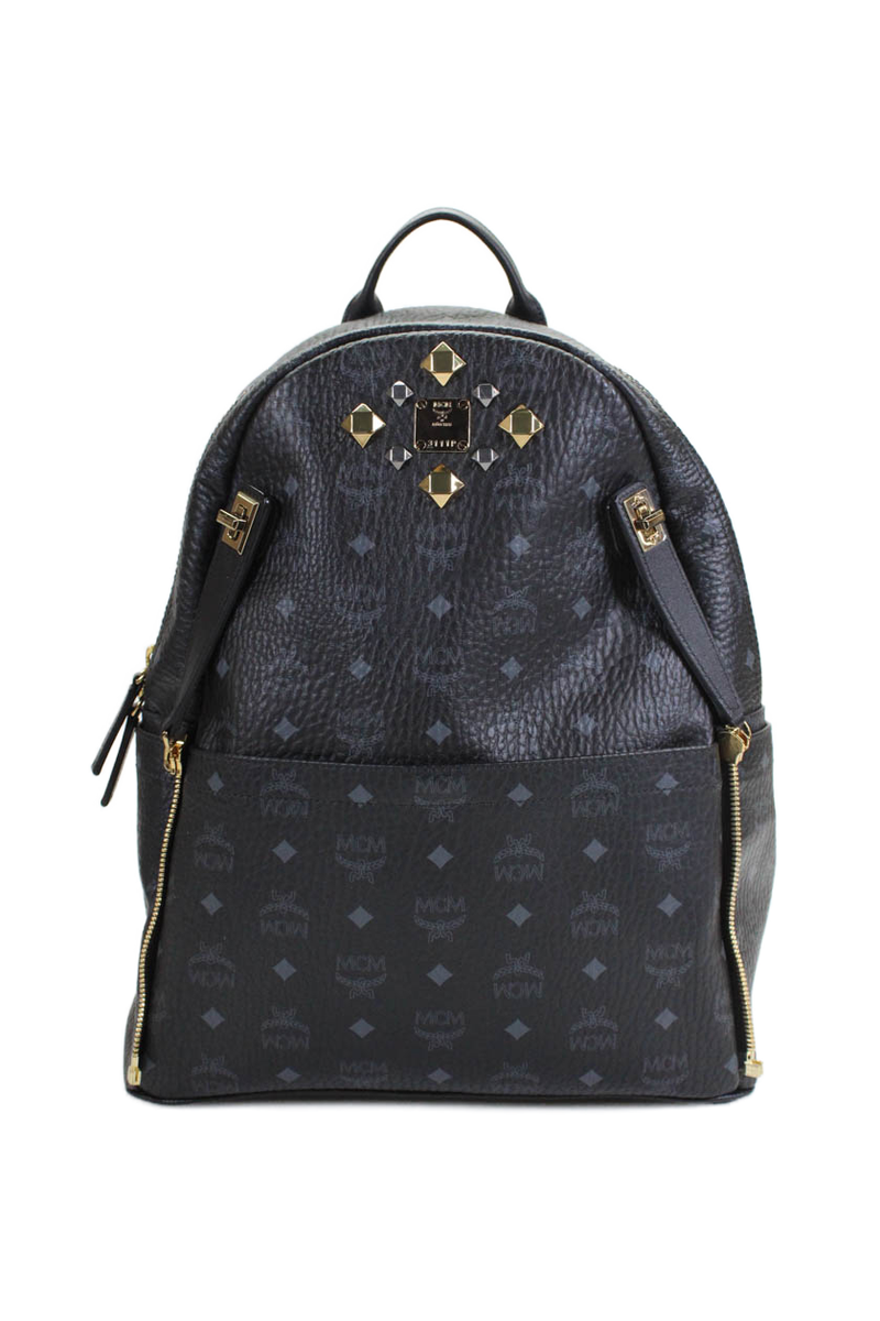 MCM Unisex Adults Dual Stark Visetos Monogram Print Zip