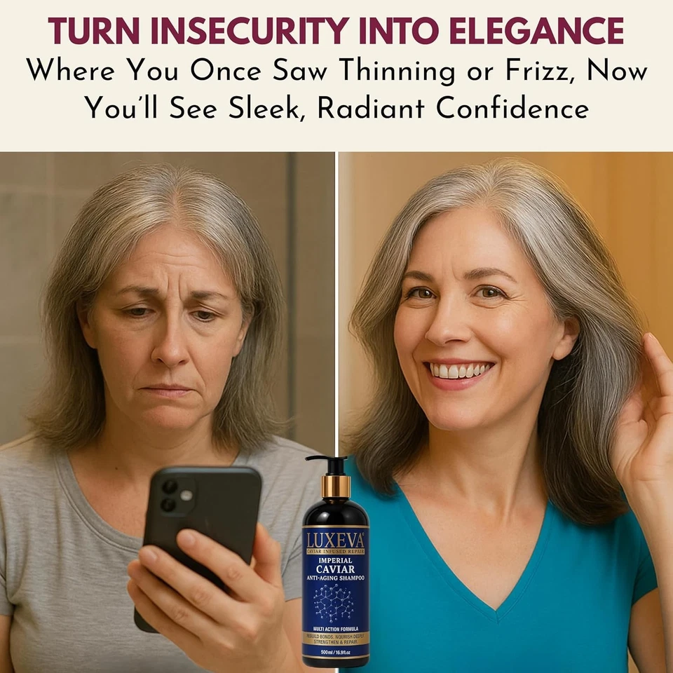 3‑in‑1 Imperial Caviar Hair Set – Hydrating Bond Repair Shampoo & Conditioner - Image 3 of 4