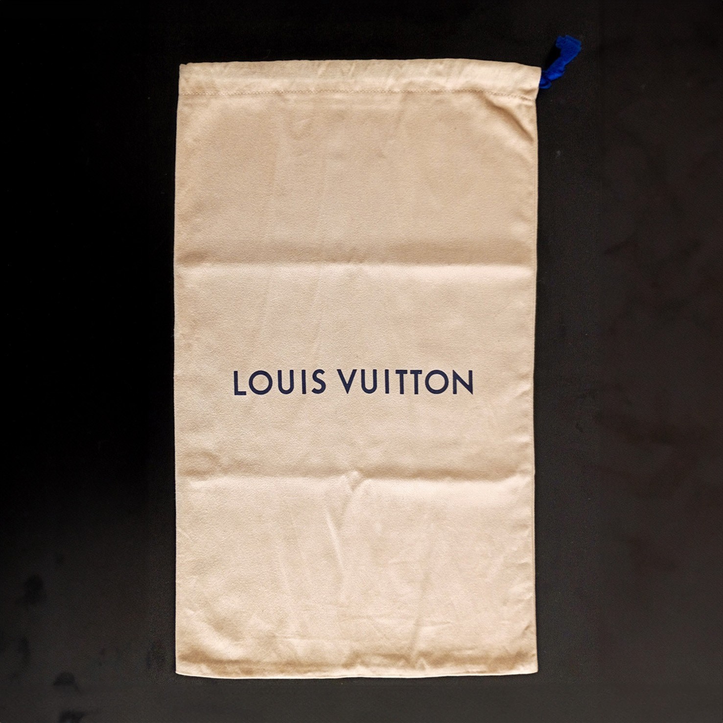 Authentic LOUIS VUITTON Drawstring dust bag L | Beige  20" x 12"