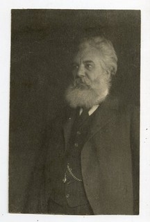 Vintage 1910s Alexander Graham Bell Telephone Inventor Orig Platinum Print Photo