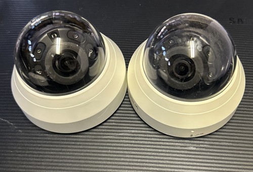 (LOT OF 2) Hanwha Wisenet QND-7010R PoE 5mp Indoor Dome Security Camera
