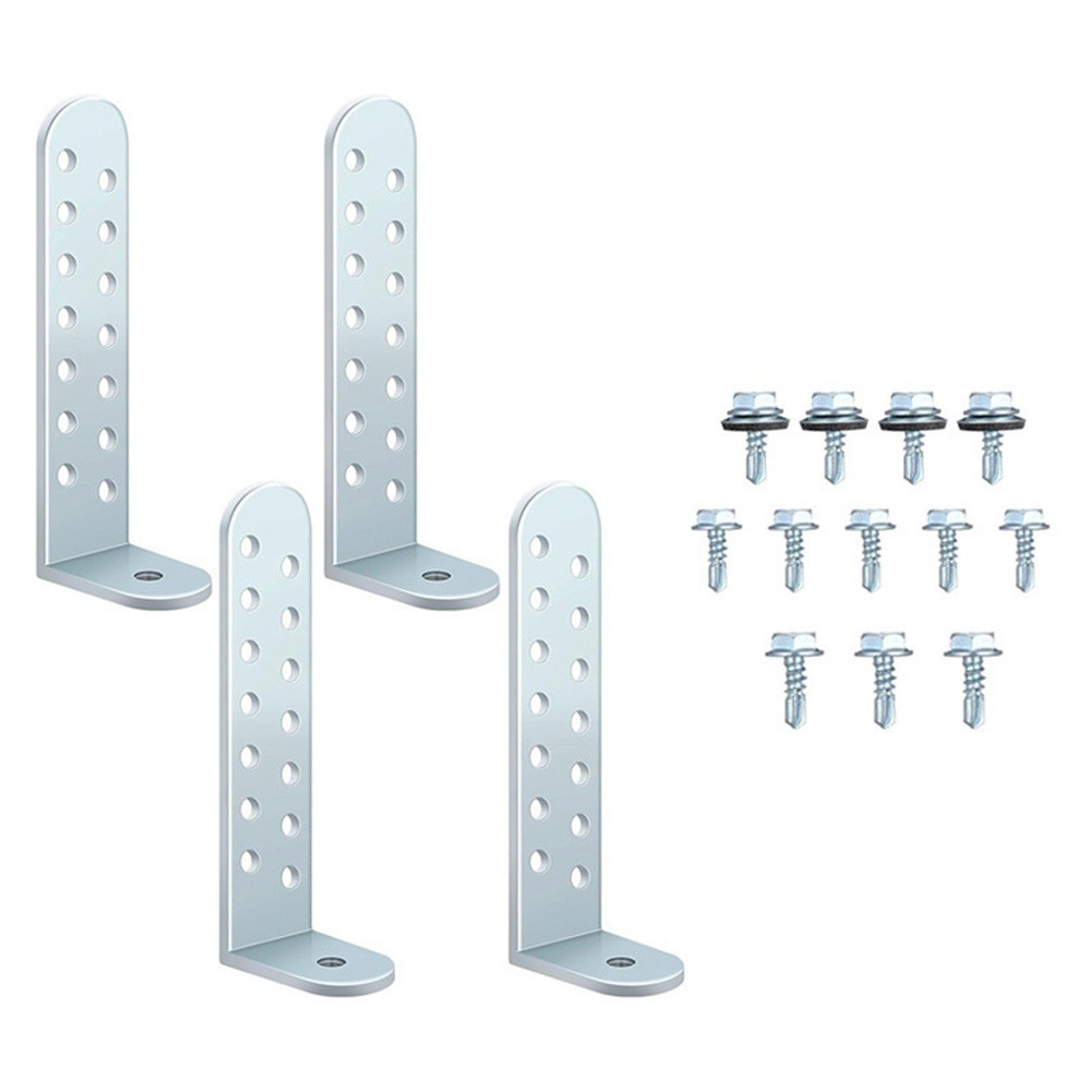 4 Pack Hurricane Condenser Brackets 414 Inch Tie Down Kit for HVAC Units