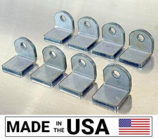SR 3/16" Thick Weld On Steel Angle 90 Deg Tab L Brackets 1-1/2" x 1-1/2" Qty 8