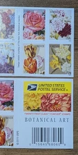 1 Book=20 First Class Forever USPS Botanical Art Stamps -Ships from Jax, FL