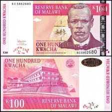 Malawi 100 Kwacha, 2005, P-54a, UNC