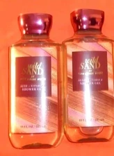 SET OF 2~Bath & Body Works Body Wash Shower Gel WILD SAND 10 fl OZ~NEW! SEALED!
