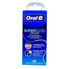 Oral-B SuperFloss Zahnseide 50 Fäden Brücken und Implantate reinigen 