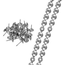2Pcs Upholstery Tacks Strips 3.28ft Furniture Decorative Nails Silver