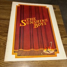 The Sunshine Boys 1975 Theatre Program with Insert, Robert Alda