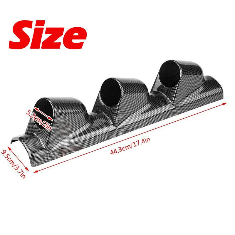 Soporte de pantalla universal triple de 3 orificios calibre pilar A Pod Drift Race Boost Foto 4 de 4