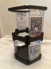 Cgc/Csg Six-sided Standard Slab Graded spinning stand/display/holder