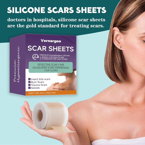 Silicone Scar Sheets,(1.6" X 60" Roll-1.5M) Silicone Scar Tape for Surgical Scar - Picture 7 of 12