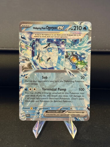 NM-MT Wellspring Mask Ogerpon EX 64/167 Twilight Masquerade TWM Pokemon