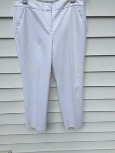 Para Mujer Chico S Blanco Pantalones Ajustados Pantalones De