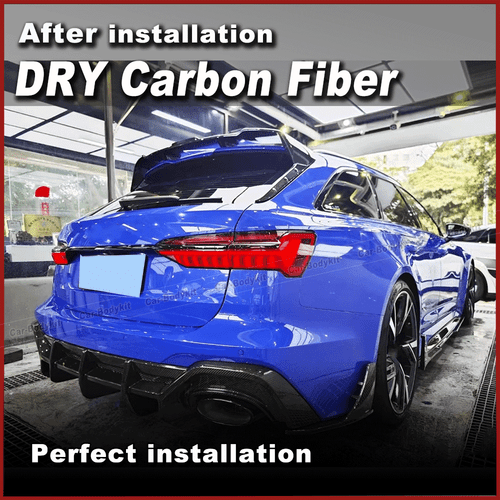 DRY Carbon Dashspoiler Flügel Spoiler Lippe Passt für Audi RS6 C8 Avant 2019-23 - Picture 2 of 14