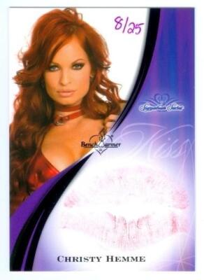 CHRISTY HEMME "KISS CARD /25" BENCHWARMER SIGNATURE SERIES 2008 | eBay
