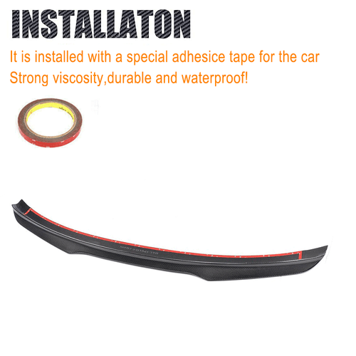 Fit For Ford Mustang 2015-18 REAL Carbon Fiber Rear Trunk Boot Spoiler Wing Lip - Picture 8 of 10