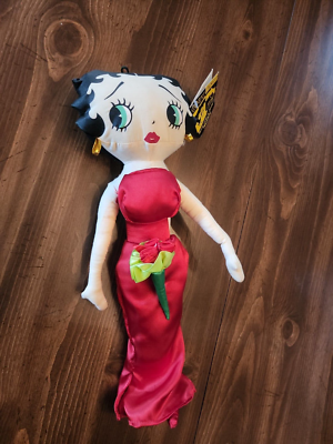Kellytoy Betty Boop Cheerleader Cheer Leading Poms Plush Soft Doll