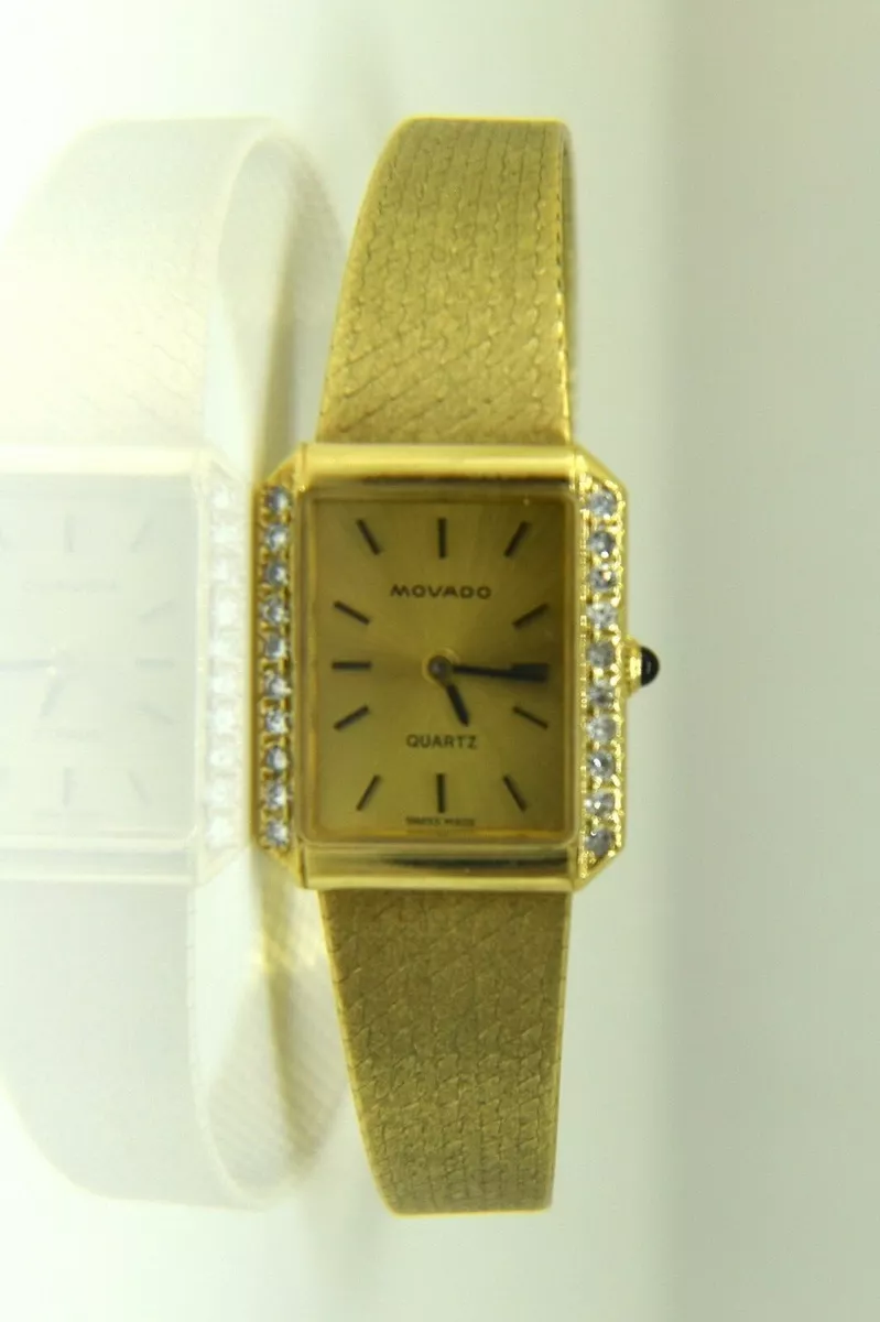 Movado 14k solid gold watch sales