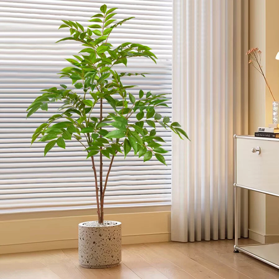 Kunstpflanze Groß 140cm Zimmerpflanze Kunstbaum Zierbaum Fake Pflanze - Bild 1 von 4