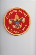 2005 SHAC Scout Fair What Does It Take? patch