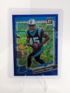 2023 Panini Donruss Optic - Rated Rookie Blue Scope Prizm #215 Jonathan Mingo...