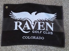 Bolsa de toalla para campo de golf Raven Golf Club Silverthorne Colorado 15"x22"