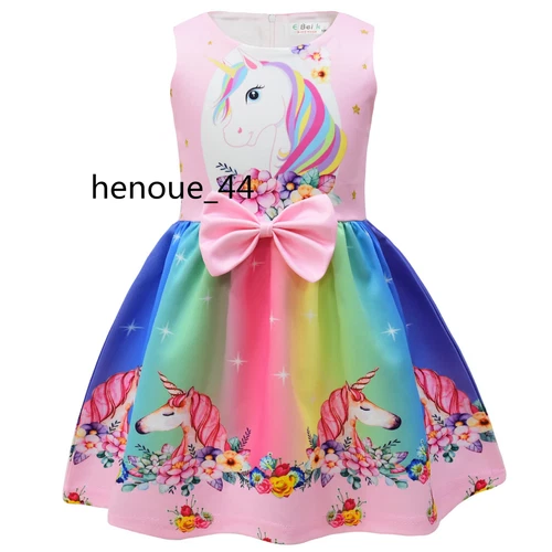 minnie stitch Cartoon Bowknot Dress Skirt Princess Party Birthday Fancy girl - Picture 58 of 69