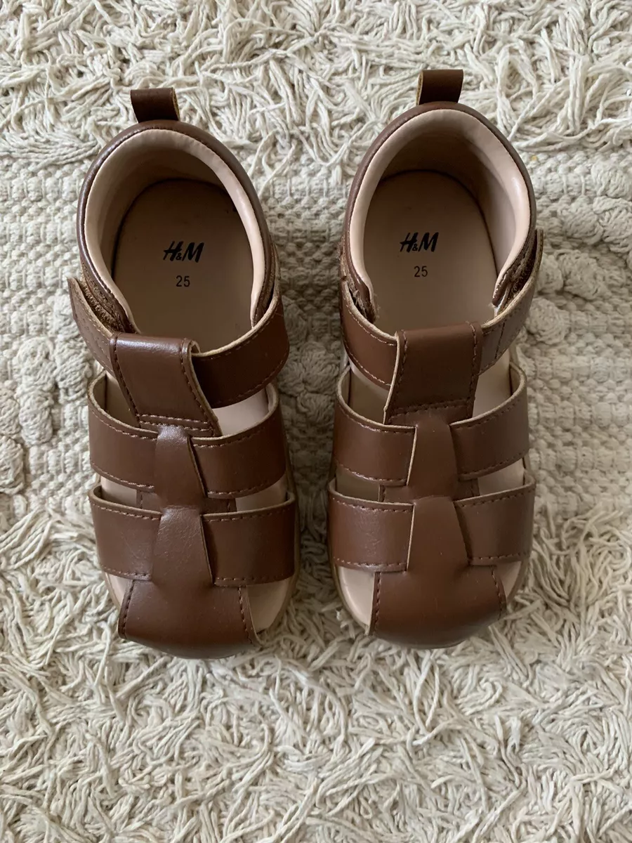 H M Kids Boys Girls Brown Fisherman Sandals Size 8 EUR 25 eBay