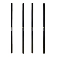 4-Pack Steel On-Stage Stands From Subwoofer to Speaker Shaft Poles Black 1 Meter