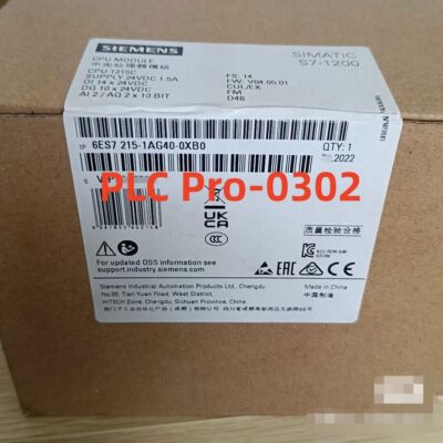 6ES7215-1AG40-0XB0 1PCS Brand New Siemens 6ES7 215-1AG40-0XB0  Fast shipment