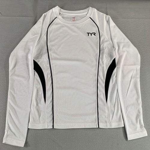 TYR Competitor Long Sleeve Top White XS Womens Compression Swim