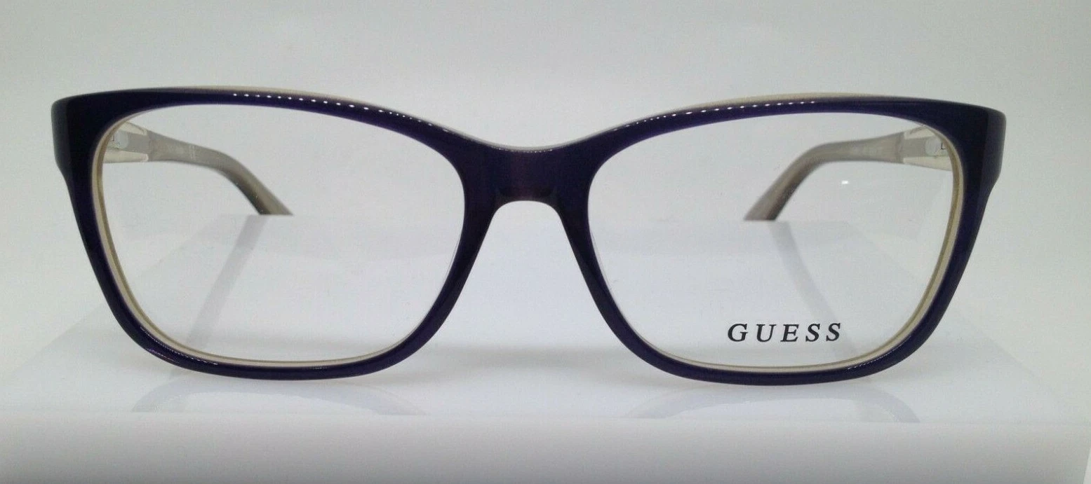 Guess GU2561 Purple Gold 090 Plastic Eyeglasses Frame 53 15 135 New