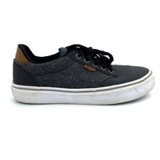 Men  s 8 VANS Atwood DX Sneaker Deluxe Comfort Ortholite Shoes Black Grey Lace Up