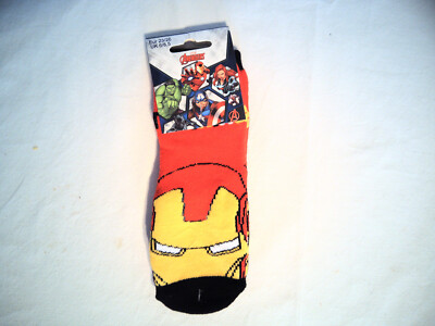 KIndersocken Avengers Größe 23/26 Rot- Gelb 1 Paar neu #