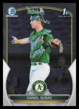 2023 Bowman #BCP-5 Daniel Susac Oakland Athletics Chrome Prospects Baseball Card