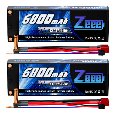 Zeee 3S Lipo Battery 7200mAh 11.1V 120C Hard Case With XT90 Connector - 2 Pack With Safe Bag