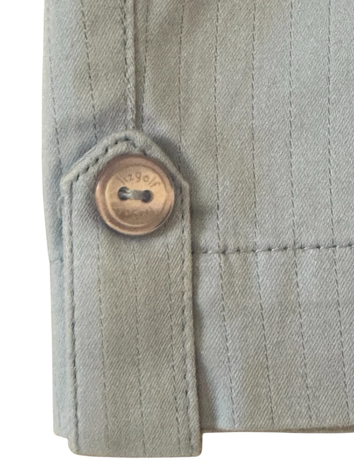 Pantalón Corto de Golf Liz para Mujer 12 Azul Claro Mezcla de Lino Frente Plano Ligero Chino Nuevo Foto 4 de 4