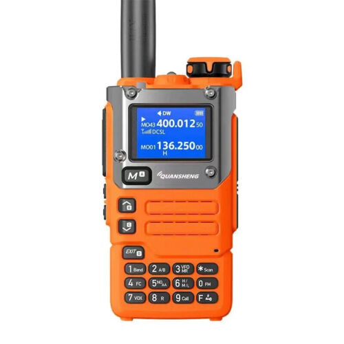 Pomarańczowe radio dwukierunkowe Quansheng UV-K5(8) UV-K6 50-600 MHz Typ C Ładowanie Wielopasmowe - Zdjęcie 1 z 6