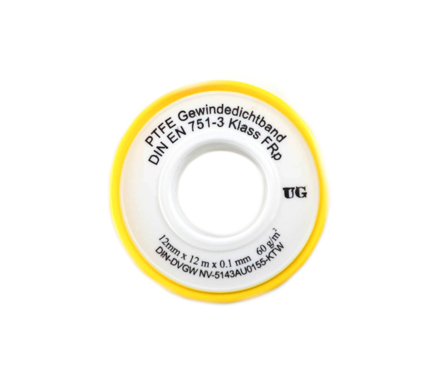 Produktbild von KAYSER Gewindedichtband Teflon 12 M – 60 G/m², DVGW-geprüft, Für Gas & Wasser Bis 125°C