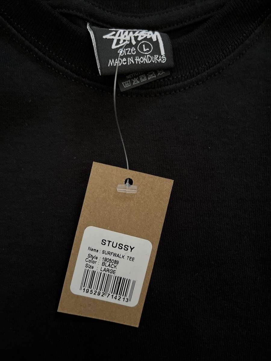 Stussy Surfwalk Tee Black Large New With Tags | eBay