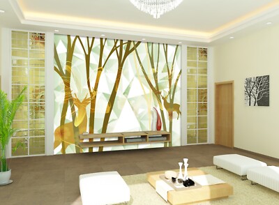 3D Creative Deer K4788 Wallpaper Mural Self-adhesive Removable Sticker Panda